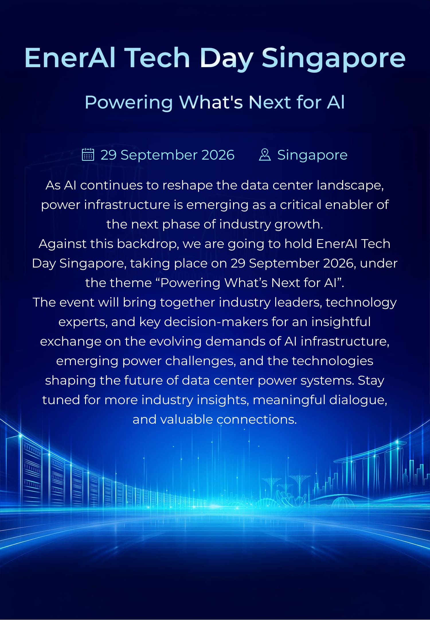 EnerAl Tech Day Singapore