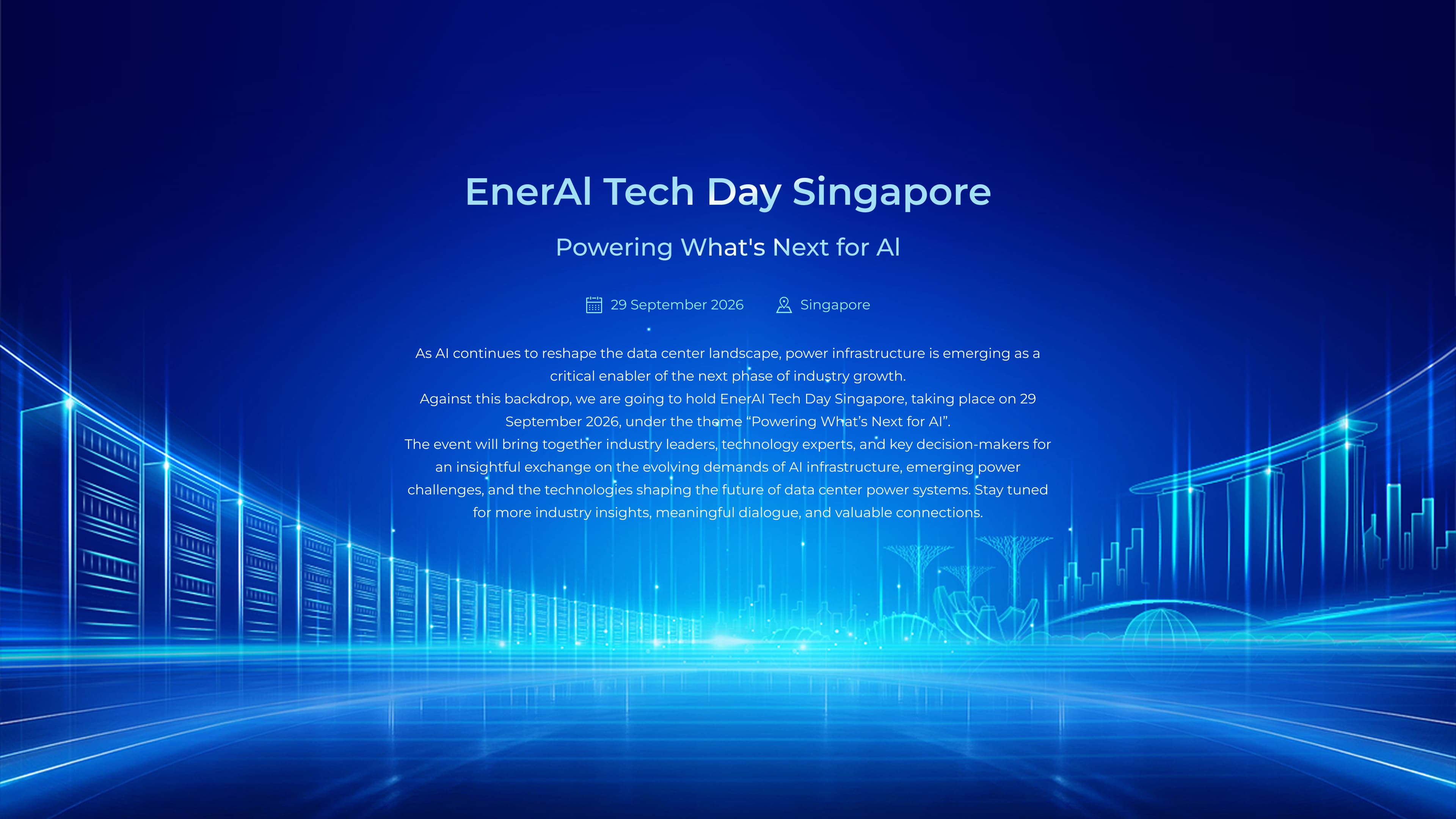 EnerAl Tech Day Singapore